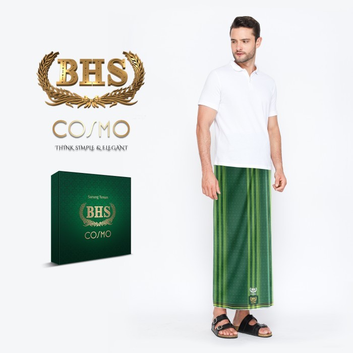 Kosanshoop Sarung Bhs Cosmo Gold Motif K26 Ppe Hijau