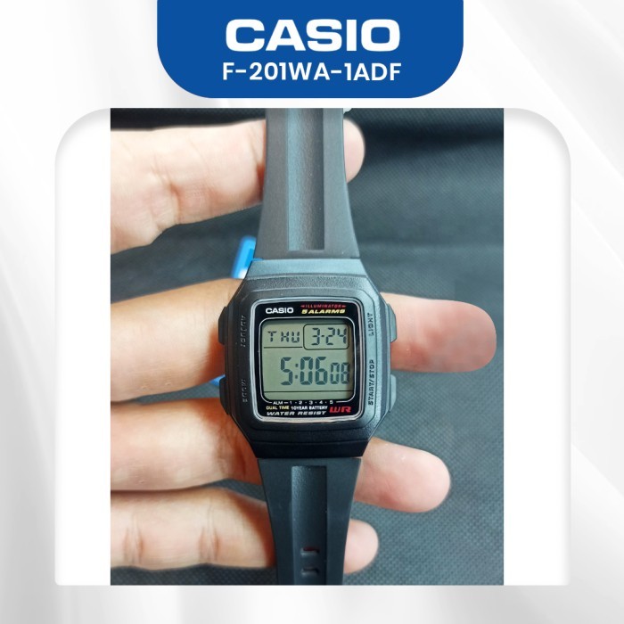 Jam Tangan Casio General F-201Wa-1Adf/F-201Wa/F201Wa Original Murah