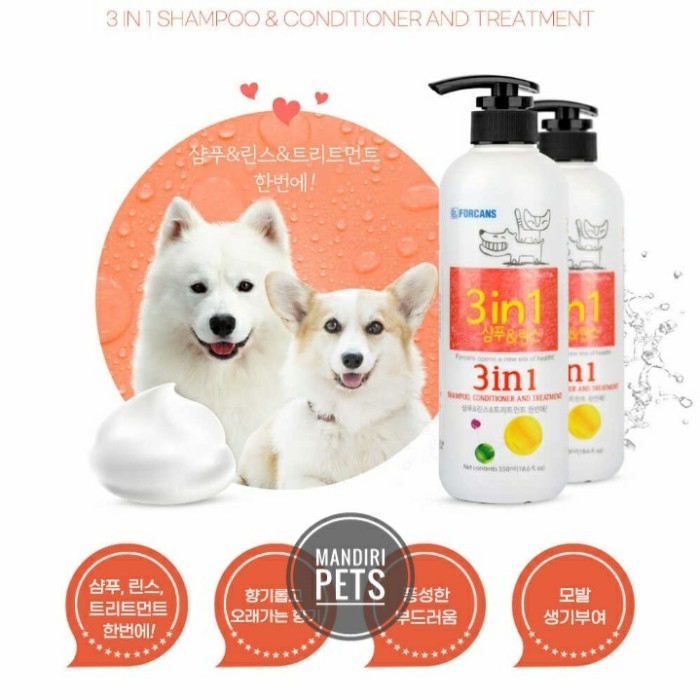 Forbis Classic 2 In 1 Shampoo 500Ml - Shampoo Anjing Poodle - Forbis