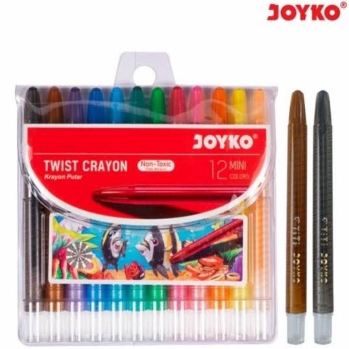 

Terlaris (12 Set) Crayon Putar Mini Joyko 12 Warna Ready Stok