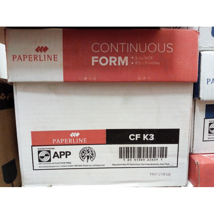 

PROMO! Continuous form 9,5"x11" 3 ply NCR Putih semua