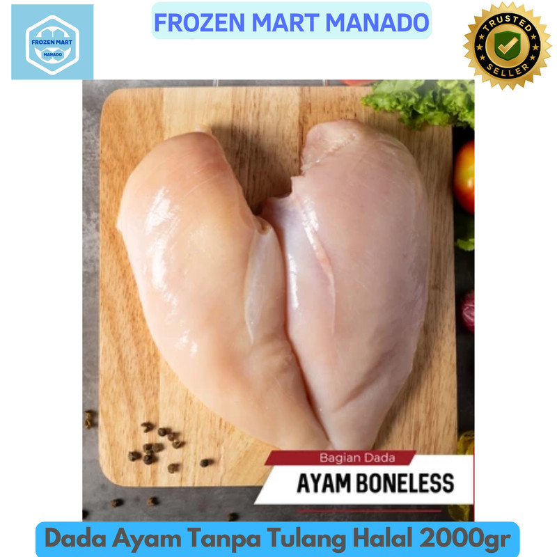 

Dada Ayam Tanpa Tulang Halal 2000gr - Frozen Mart Manado (Frozen Food Manado)