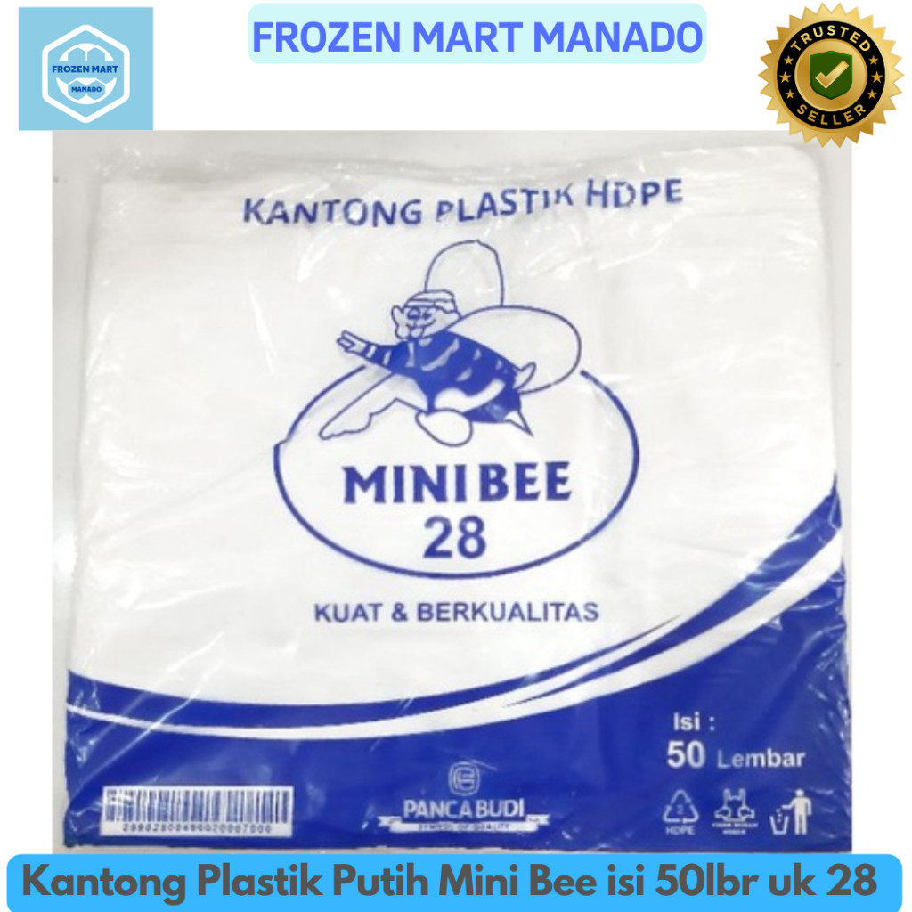 

Kantong Plastik Putih Mini Bee isi 50lbr uk 28 - Frozen Mart Manado (Frozen Food Manado)