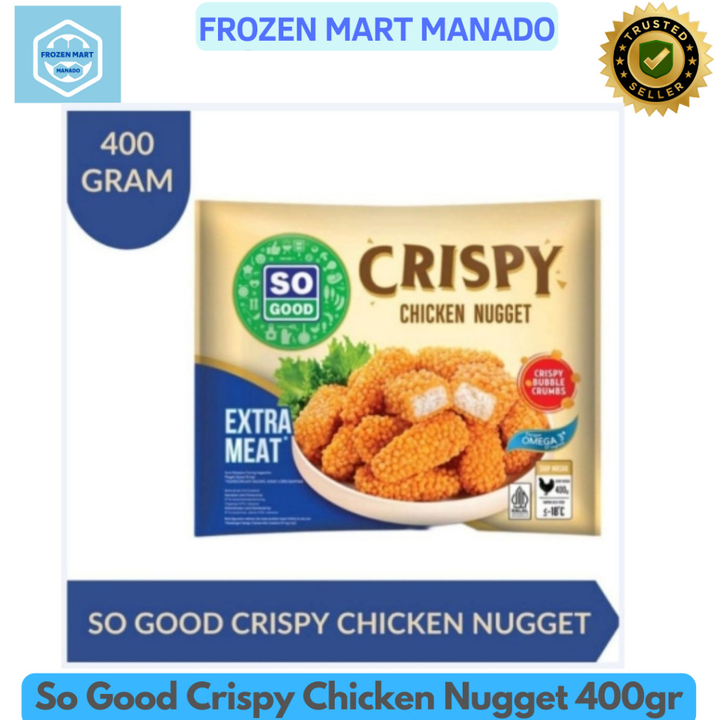 

So Good Crispy Chicken Nugget 400gr - Frozen Mart Manado (Frozen Food Manado)
