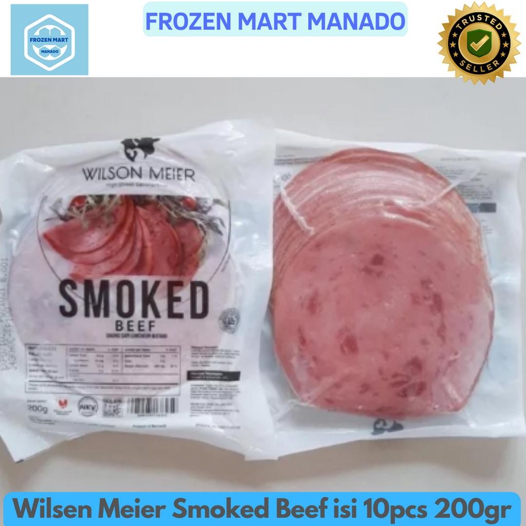 

Wilsen Meier Smoked Beef isi 10pcs 200gr - Frozen Mart Manado (Frozen Food Manado)