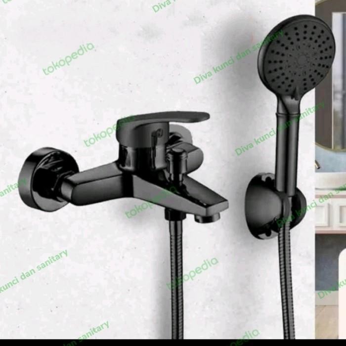 KRAN BATHUP HITAM PANAS DINGIN KRAN SHOWER PANAS DINGIN HITAM