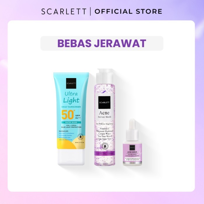 TERLARIS SCARLETT WHITENING BASIC SKINCARE SET MURAH