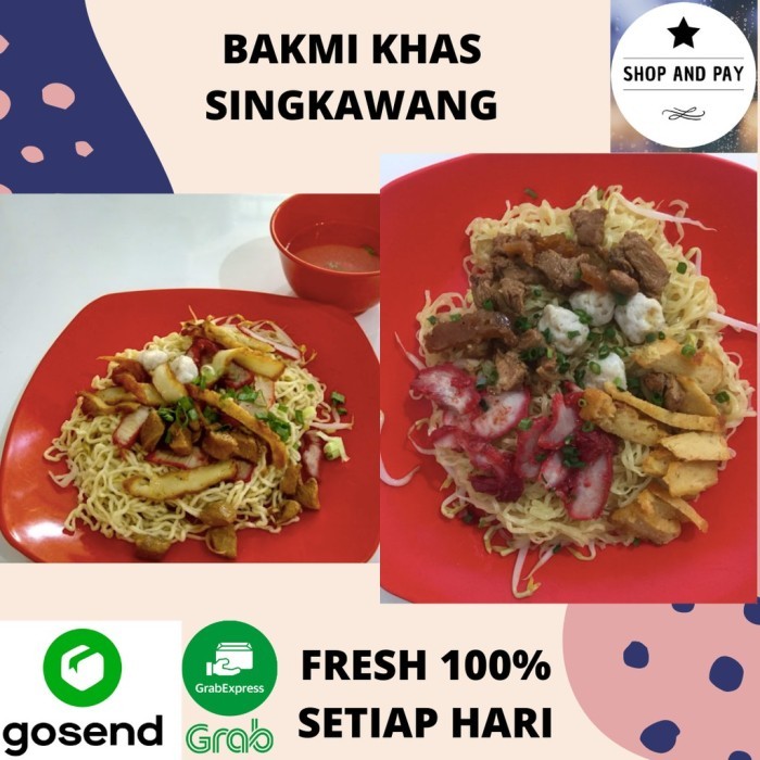 

TERLARIS BAKMI / BAKMIE / MIE / KWETIAU KHAS SINGKAWANG KHUSUS GOJEK GRAB MURAH!!! MURAH
