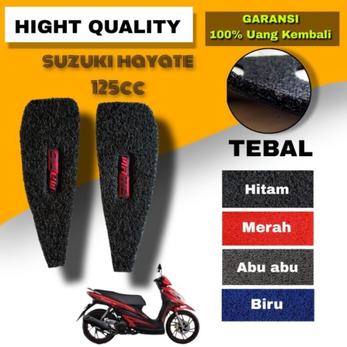 

TERLARIS KARPET MOTOR SUZUKI HAYATE 125CC TAHUN 2011-2014/KARPET DASBOR MOTOR MATIC/KARPET MIE BIHUN