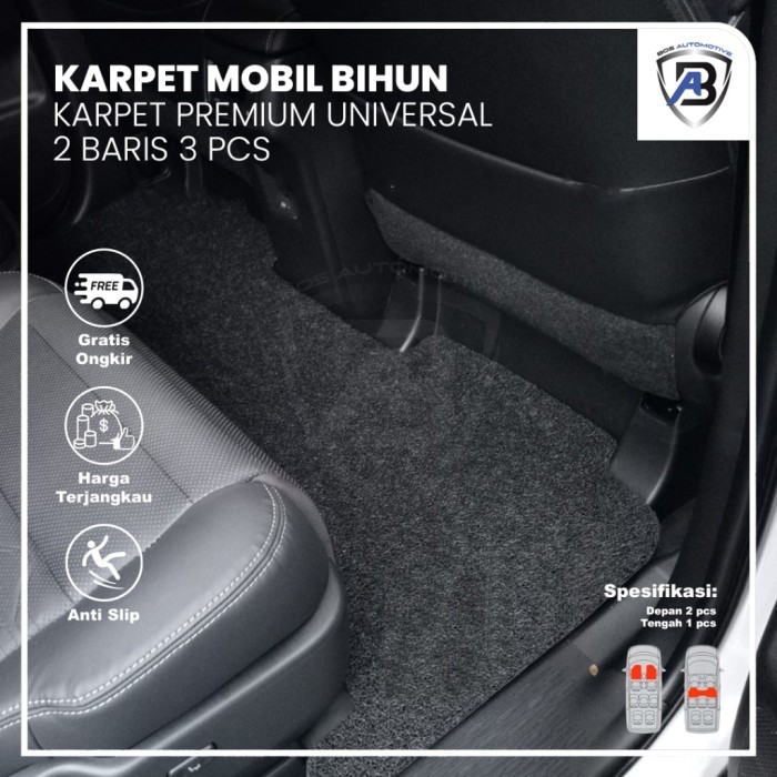 

TERLARIS KARPET MOBIL DCS PREMIUM 2 BARIS MIE / BIHUN / BAKMI KARPET TEBAL UNIVERSAL MOBIL MURAH!!!