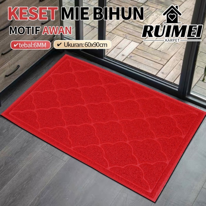 

TERLARIS RUIMEI KESET KARPET ANTI SLIP PVC MIE BIHUN 60X90CM KESET MOTIF AWAN MURAH!!! MURAH