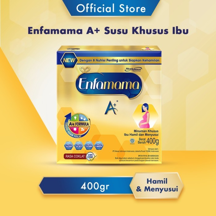 

TERLARIS ENFAMAMA A+ SUSU IBU HAMIL DAN MENYUSUI COKELAT 400 GR MURAH!!! MURAH