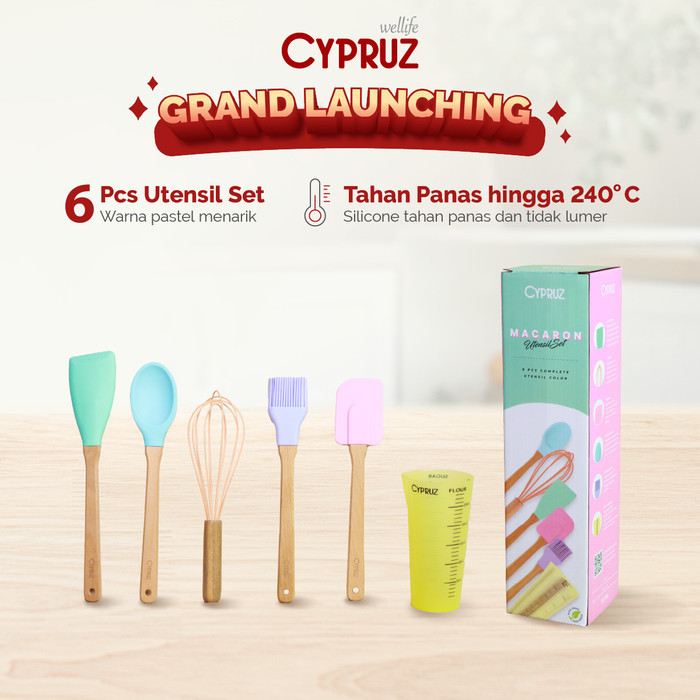 TERBARU Cypruz Silicone Macaron Baking Set 6pcs PROMO