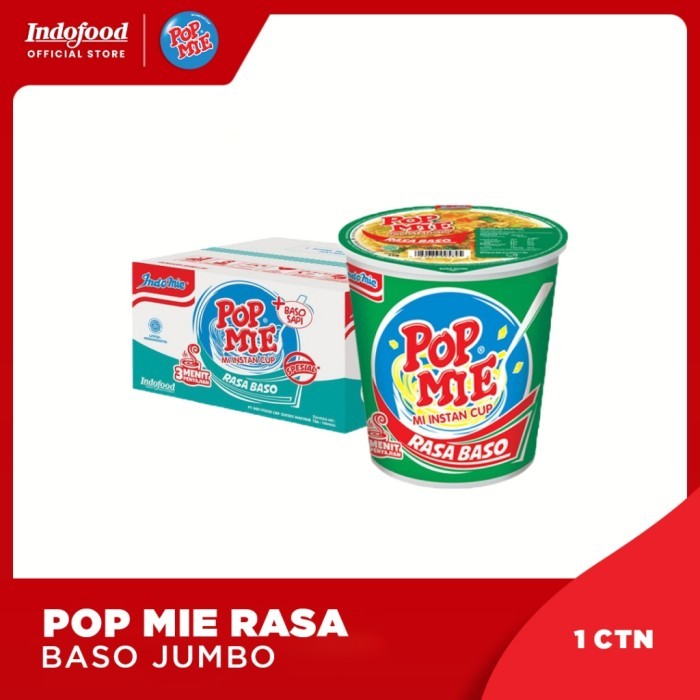 

TERLARIS 1 CTN - POP MIE RASA BASO JUMBO MURAH!!! MURAH