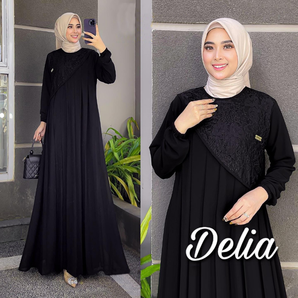 Gamis Baju Muslim Remaja Cewek Hari Raya Gaung Idulfitri Gaun Wanita Dewasa Sysri Keluaran 2025 Kond
