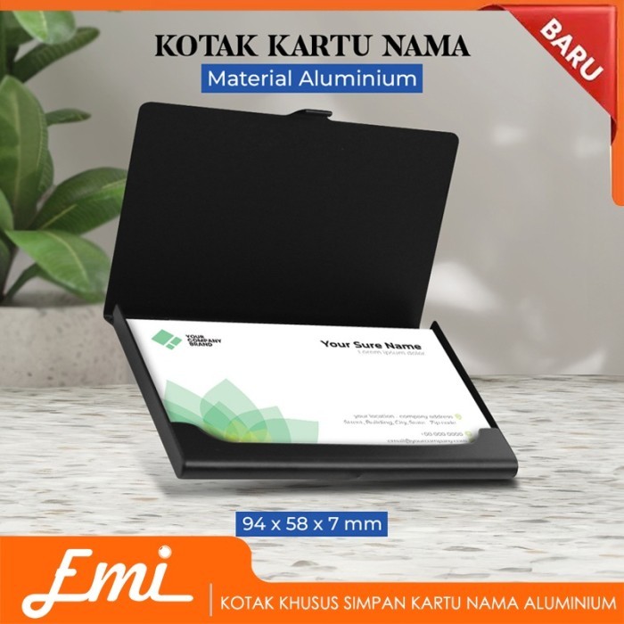 

Kotak Khusus Simpan Kartu Nama Aluminium Anti Karat Simple Calling Card
