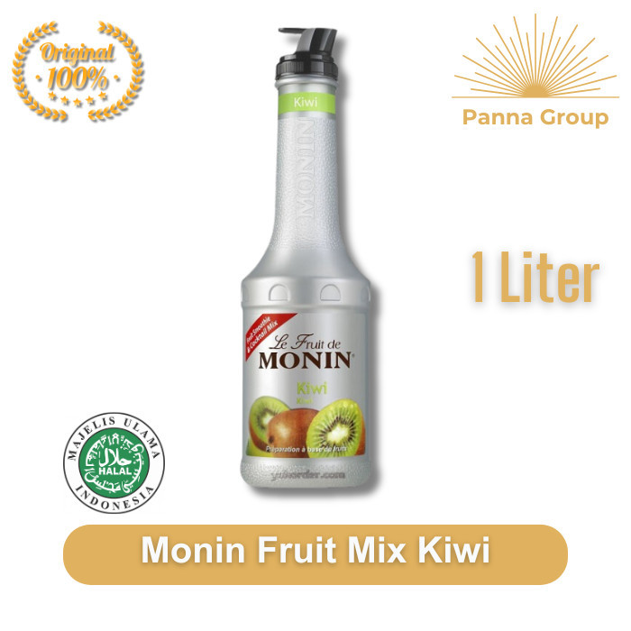 

Monin Fruit Mix Kiwi 1000 ml / Monin Kiwi Puree 1 L / Puree Kiwi Monin