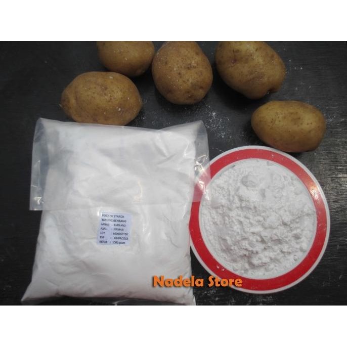 

Tepung Kentang Starch Impor Jerman Halal 1000 Gram Original