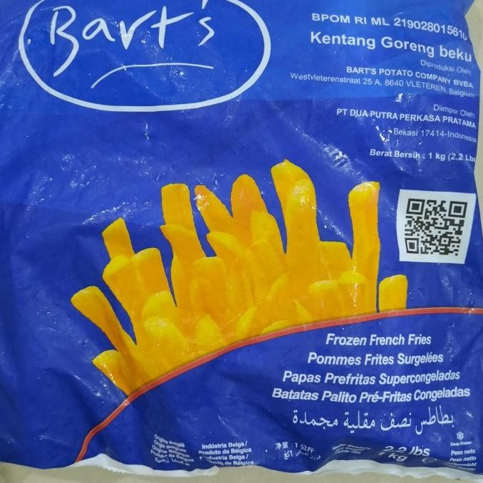 

Kentang Goreng Beku 1Kg Bart'S Original