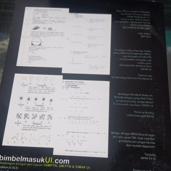 BUKU SOAL & PEMBAHASAN DISERTAI TEORI SIMAK UI S-1,S-2,S-3.ENGLISH