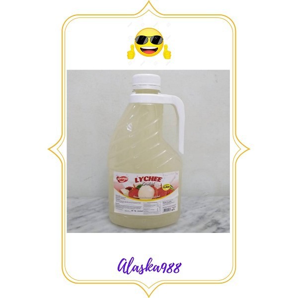 

TERLARIS NARAYA SIRUP LYCHEE CORDIAL 1 LT LTR LITER MURAH!!! MURAH