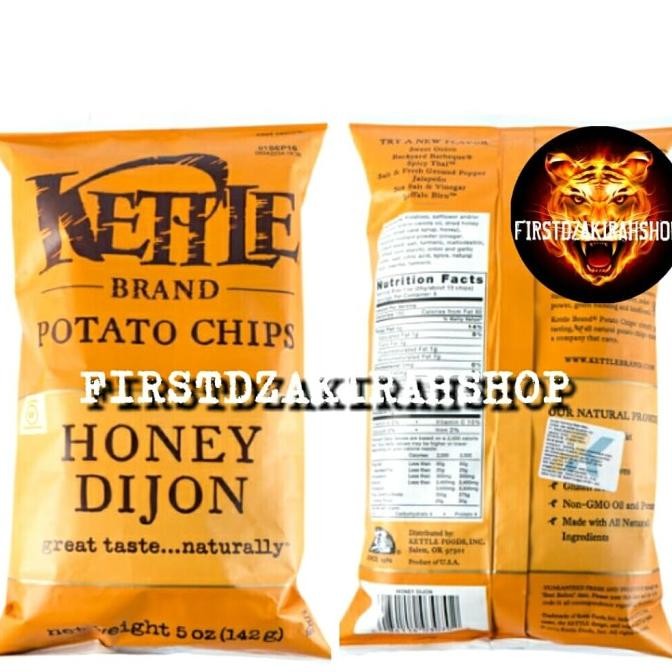 

Kettle Brand Potato Chips Honey Dijon Ketipik Kentang 142Gr Original