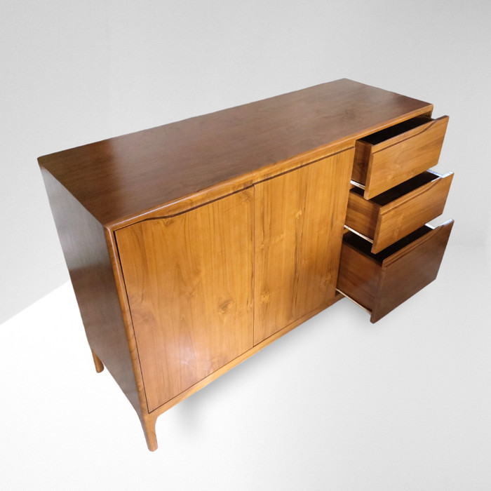 Bufet Jati Minimalis Retro - Bufet Tv Jati Minimalis