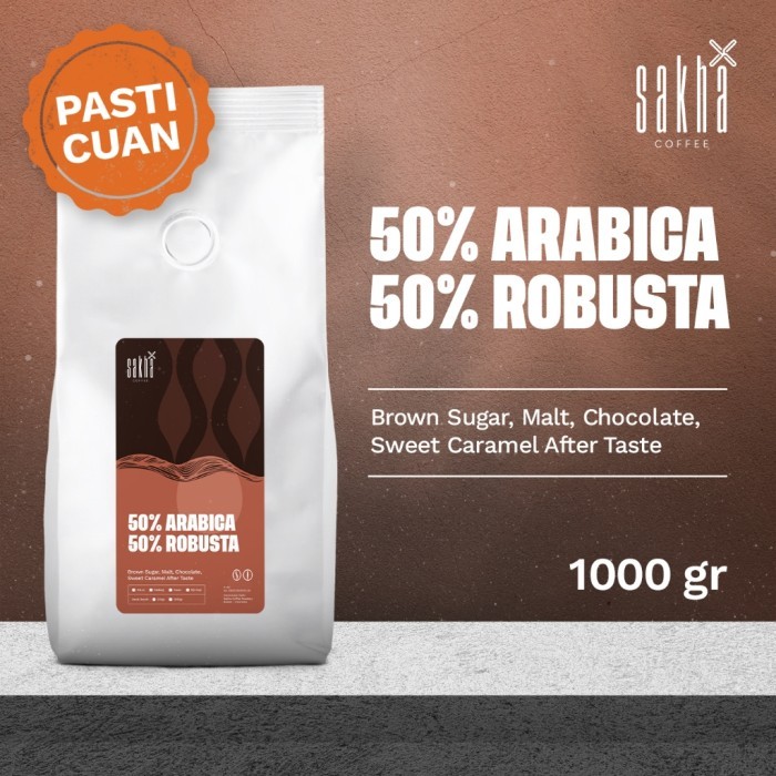 

TERLARIS BIJI KOPI 50% ARABICA 1KG EKONOMIS ESPRESSO BLEND BY SAKHA COFFEE ROASTERY MURAH!!! MURAH