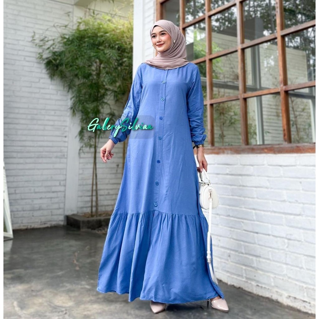 GAMIS POLOS SIMPLE DAN MODIS GAMIS TWILL RAYON POLOS TERBARU TERLARIS SIMPLE ELEGANT HOME DRESS