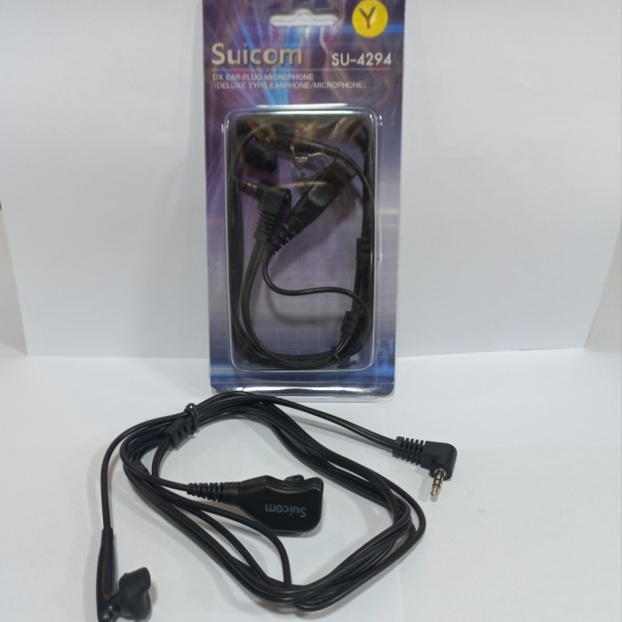 SU-4294 Y EARPHONE SUICOM HT Yaesu VX-1R kabel tebal