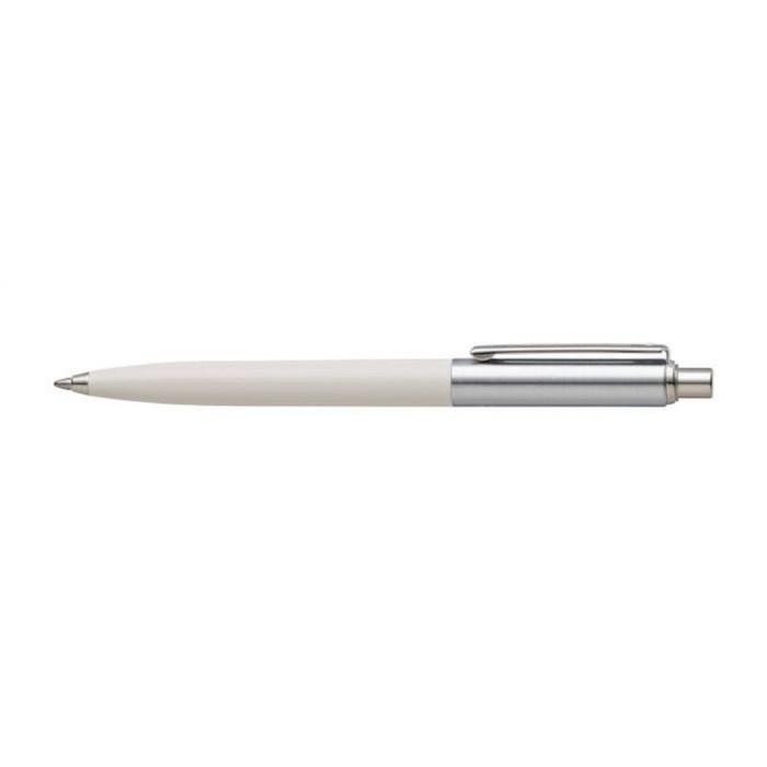 

Sheaffer Sentinel Brushed Chrome Cap White Barrel Ballpoint Pen Original