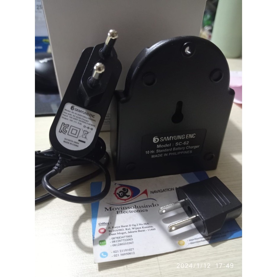 Charger + Adaptor HT Samyung ENC STV-160 STV160 SC-63 + SC-58 ORIGINAL
