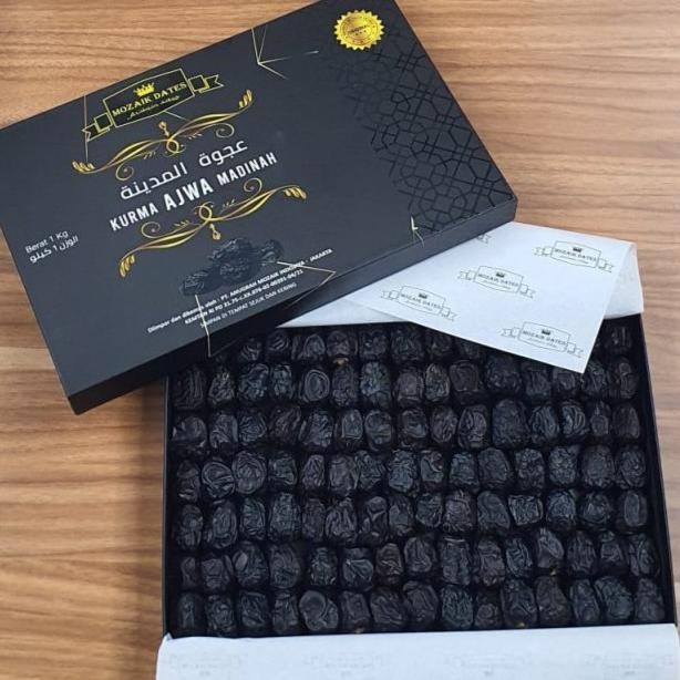 

risto- kurma ajwa organic / kurma nabi 1kg organic izin kemasan exlusive box