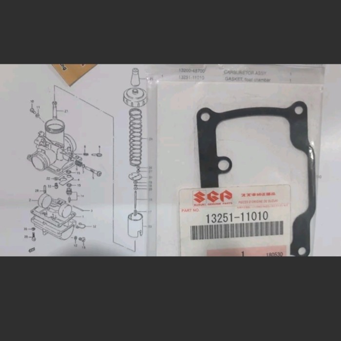 Paking Karburator Suzuki Ts125 Original Paking Karbu Suzuki Ts125 Perpak Karburator Suzuki Ts125 Per
