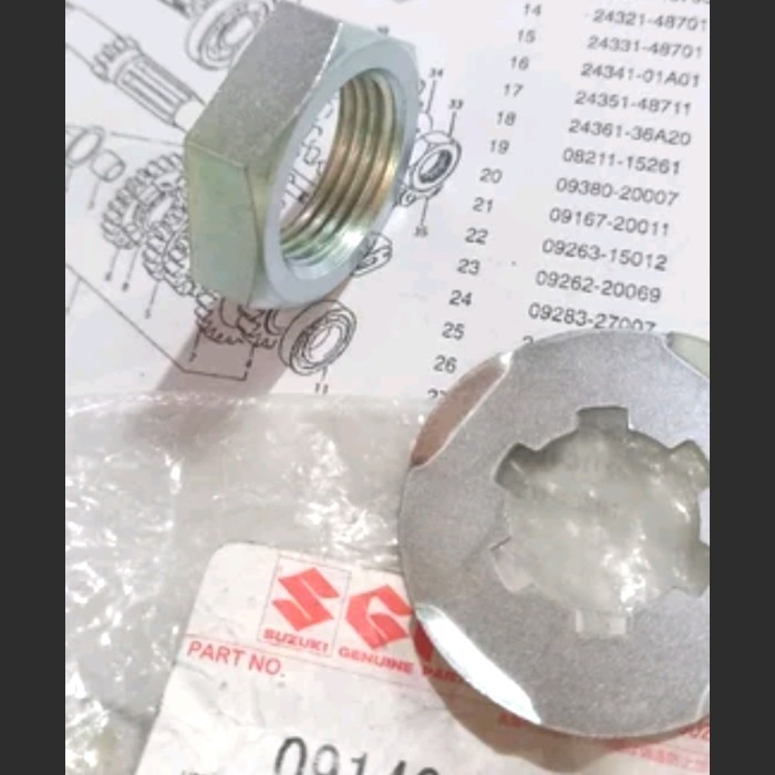 Mur As Gear Depan Suzuki Ts125 Original Mur Gear Depan Suzuki Ts125 Mur As Gir Suzuki Ts125 Pengunci