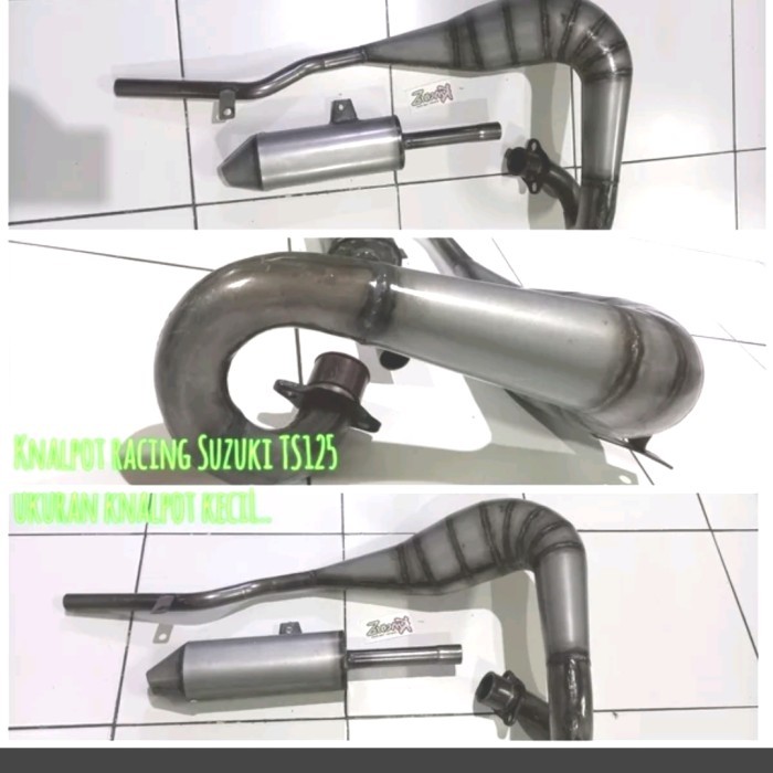 Knalpot Racing Suzuki Ts125 Perut Kecil Knalpot Racing Suzuki Ts125 Knalpot Bobokan Suzuki Ts125 Kna