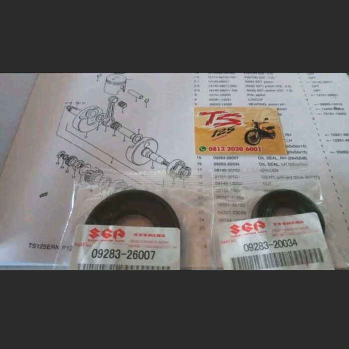 Seal Kruk As Suzuki Ts125 Original Sil Kruk As Suzuki Ts125 Seal Bandul Suzuki Ts125 Seal Bandul Sta