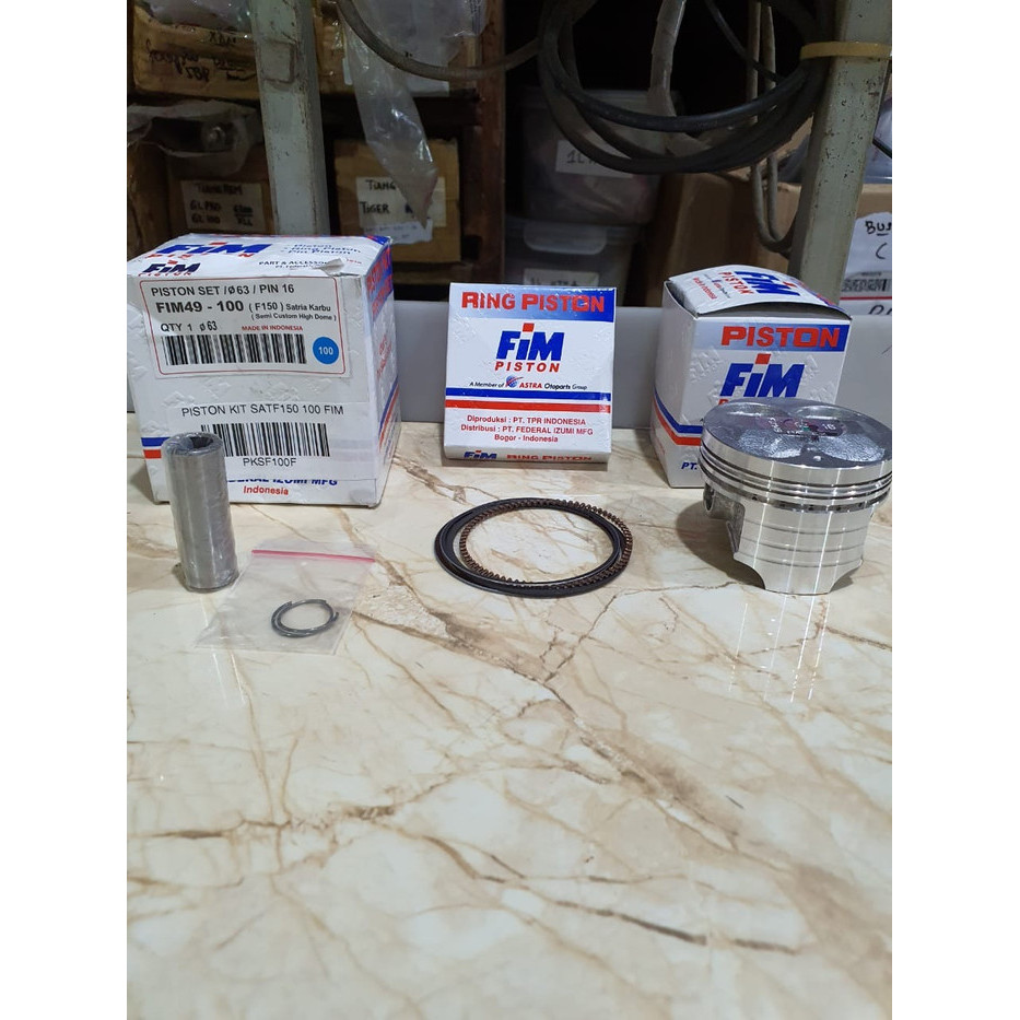 Piston Kit 100 200 63M 64M Satria Fu 150 Fim Izumi Barang Langka
