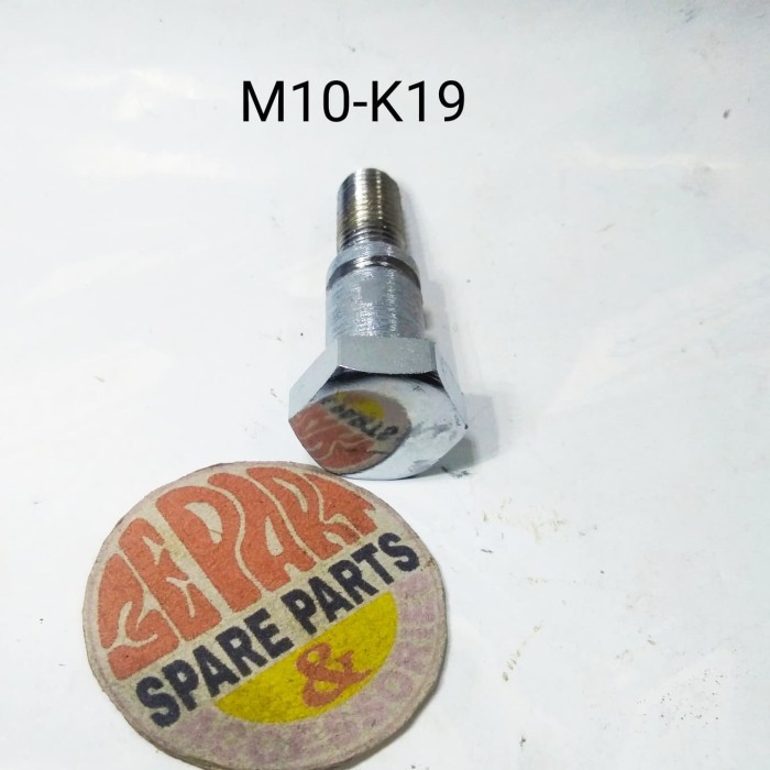 Baut As Shock Depan Cb 100 K2 Honda 90 S90Z 90Z Cb100 Chrome M10-K19 Termurah Langka