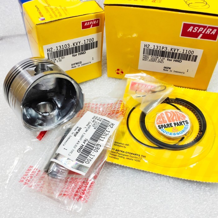 Seher Piston Kit Beat Karbu Kvy Os 50 Ori Aspira Termurah Langka