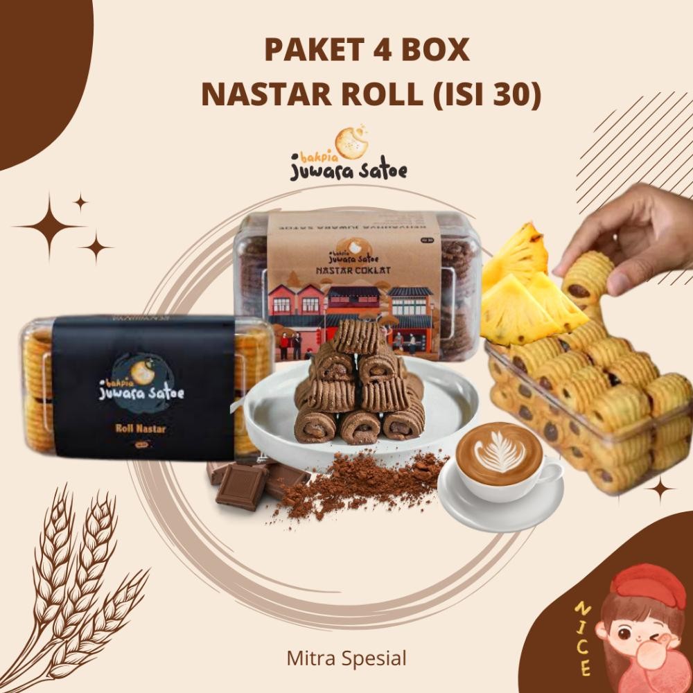 

zoe nas roll isi 30 (paket 4 box) - nas roll juwara satoe oleh oleh khas jogja