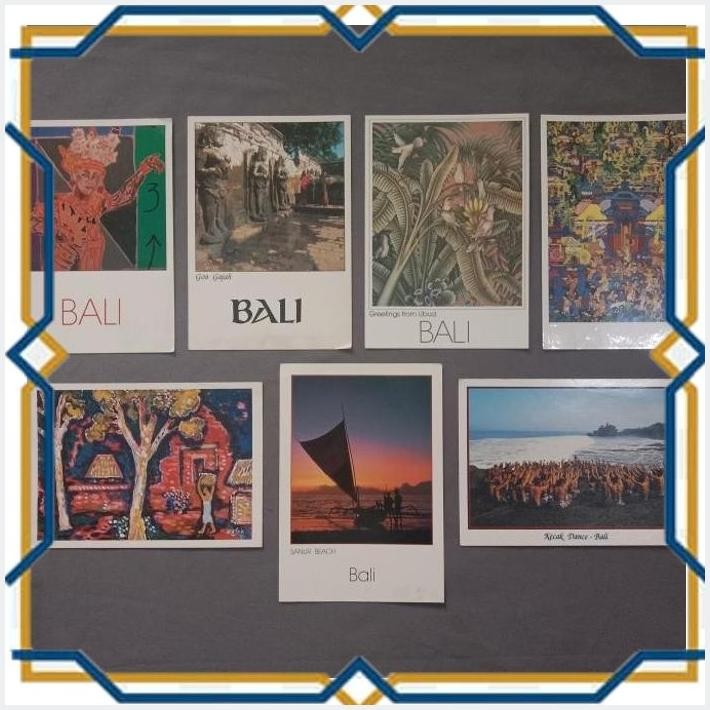 

[kio] 7 postcard bali - postcard jadul murah original