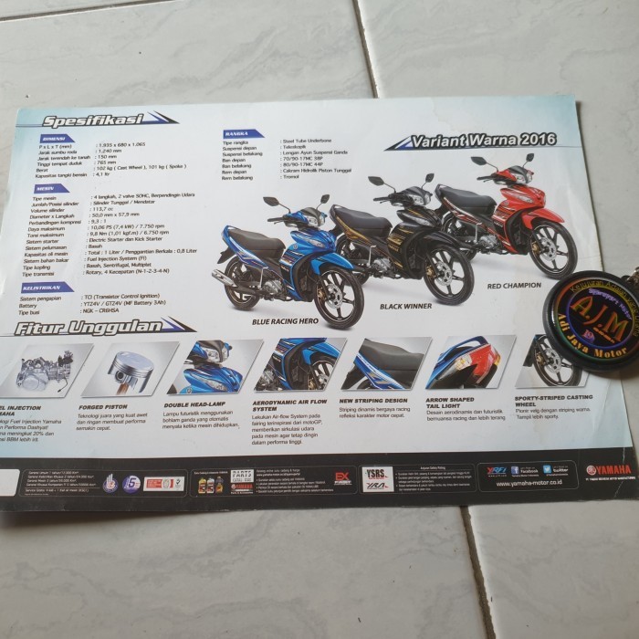 Brosur Poster Yamaha Jupiter Z1 Termurah Langka