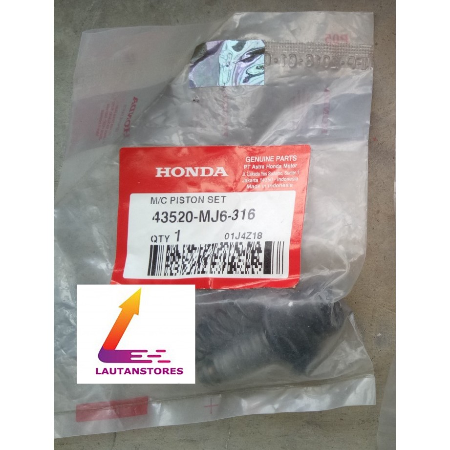 43520-Mj6-316 Cylinder Master Rem Belakang Supra X 125 New Blade Tiger Termurah Langka