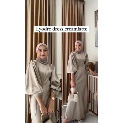 TERMURAH LYODRA DRESS VELVET POLOS BUSANA MUSLIM LEBARAN FASHION WANITA KEKINIAN GAMIS SATIN LENGAN 
