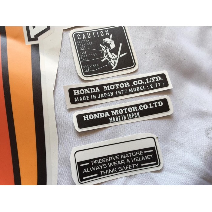 Striping Sticker Stiker Lis Body Honda Xl125 Xl 125 Copy Original Termurah Langka
