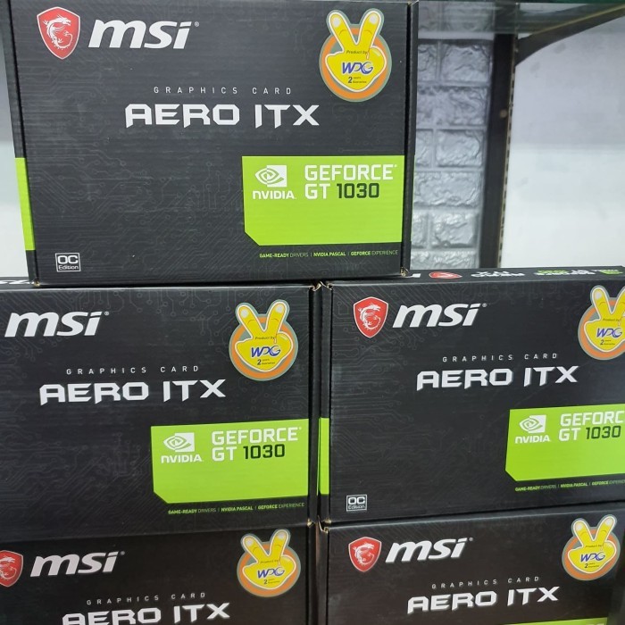 VGA MSI Aero GT 1030 ITX 2GB OC DDR5 Unit Baru / Segel - Garansi Resmi