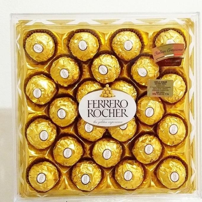 

READY STOCK FERRERO ROCHER T24 ( ISI 24PCS ) COKELAT / FERERO T24 / FERRERO MURAH !!!!!