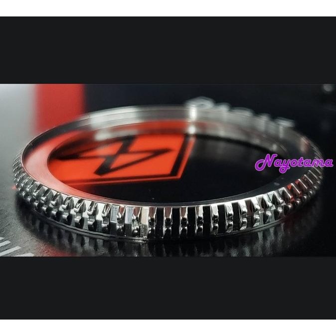 Promo Dagaz Zipper-Grip Bezel For Seiko 5 Srpd53 Skx007 Skx009 - Polished