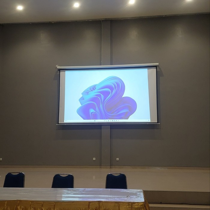 Screen projector motorized 100 inch 200 150